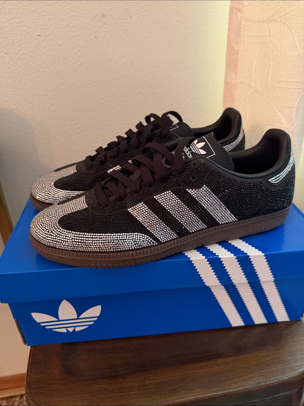 adidas Samba Sneakers with Rhinestone Detailing